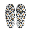 Cute Penguin Face Pattern Print Slippers