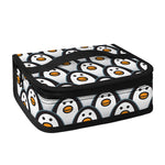 Cute Penguin Face Pattern Print Small Lunch Bag