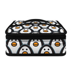 Cute Penguin Face Pattern Print Small Lunch Bag