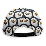 Cute Penguin Face Pattern Print Snapback Cap