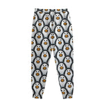 Cute Penguin Face Pattern Print Sweatpants