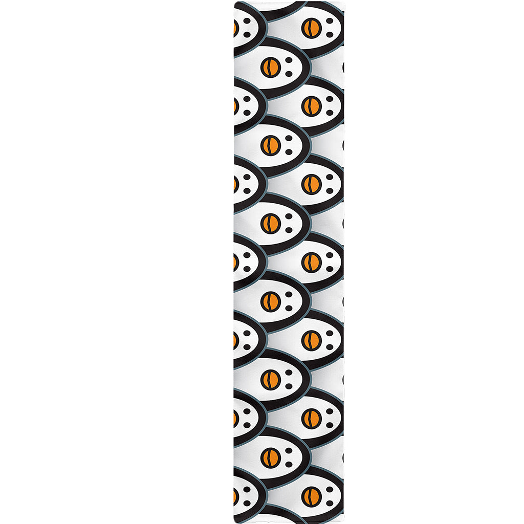 Cute Penguin Face Pattern Print Table Runner