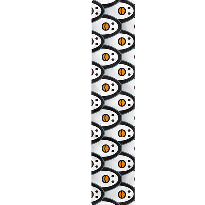 Cute Penguin Face Pattern Print Table Runner