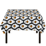 Cute Penguin Face Pattern Print Tablecloth