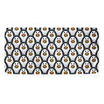 Cute Penguin Face Pattern Print Towel