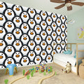 Cute Penguin Face Pattern Print Wall Sticker