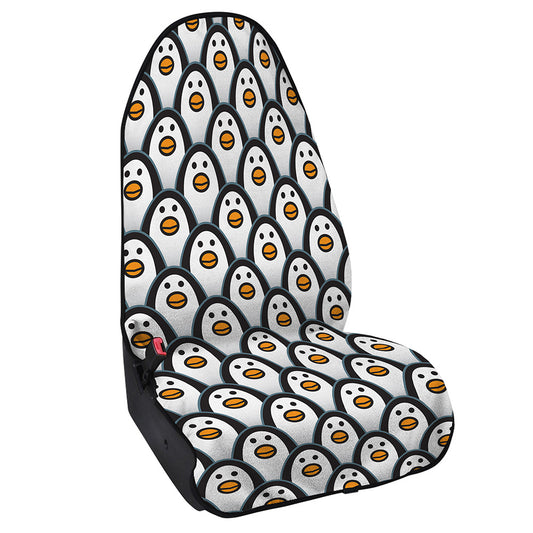 Cute Penguin Face Pattern Print Waterproof Car Seat Cover