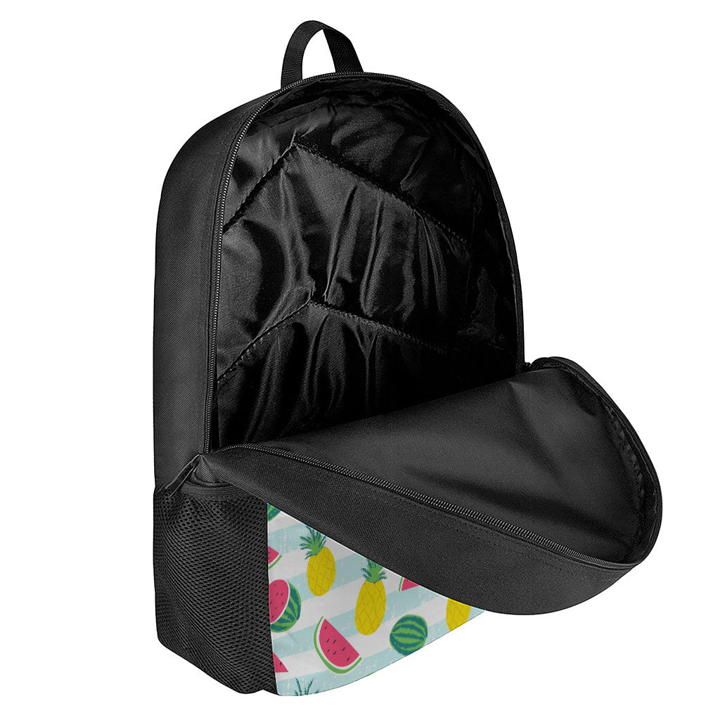 Cute Pineapple Watermelon Pattern Print 17 Inch Backpack