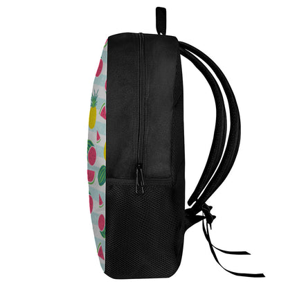 Cute Pineapple Watermelon Pattern Print 17 Inch Backpack
