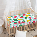 Cute Pineapple Watermelon Pattern Print Baby Crib Sheet