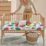 Cute Pineapple Watermelon Pattern Print Baby Crib Sheet