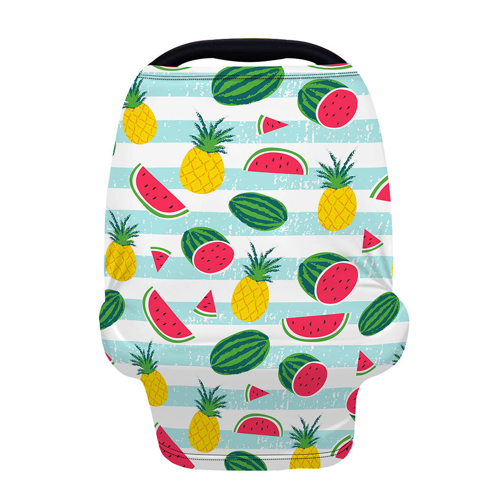 Cute Pineapple Watermelon Pattern Print Baby Seat Cover