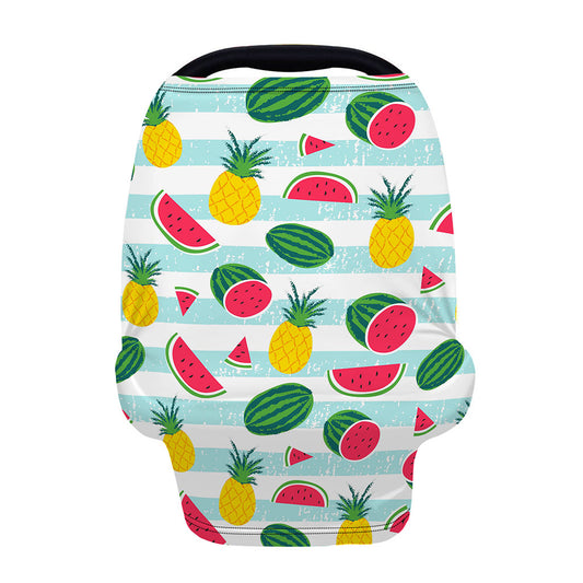 Cute Pineapple Watermelon Pattern Print Baby Seat Cover