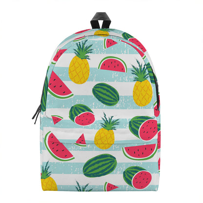 Cute Pineapple Watermelon Pattern Print Backpack