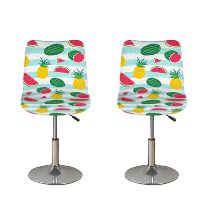 Cute Pineapple Watermelon Pattern Print Bar Stool Covers