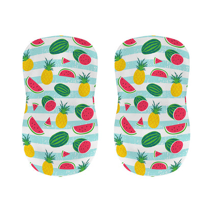 Cute Pineapple Watermelon Pattern Print Bar Stool Covers