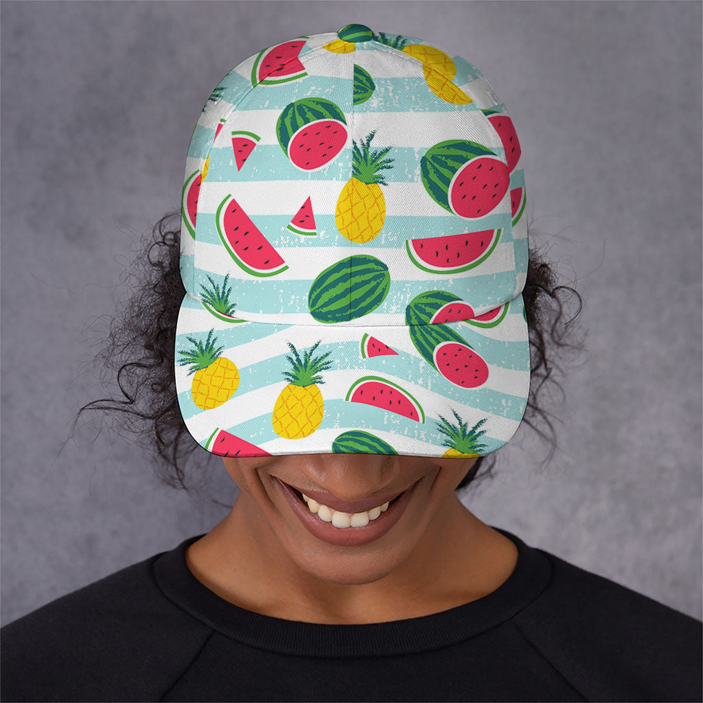 Cute Pineapple Watermelon Pattern Print Baseball Cap
