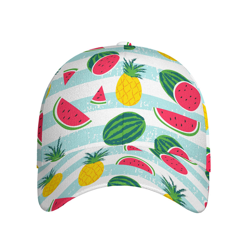 Cute Pineapple Watermelon Pattern Print Baseball Cap