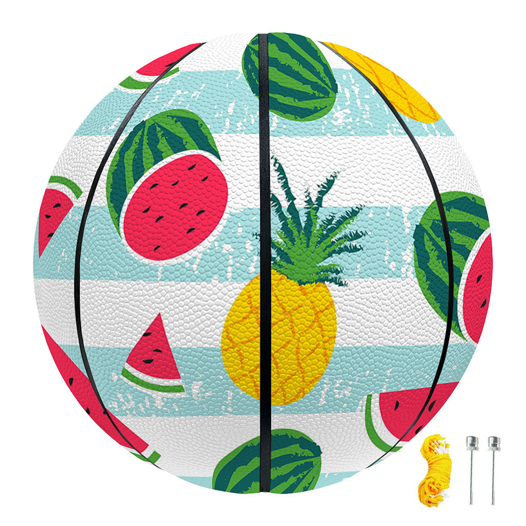 Cute Pineapple Watermelon Pattern Print Basketball