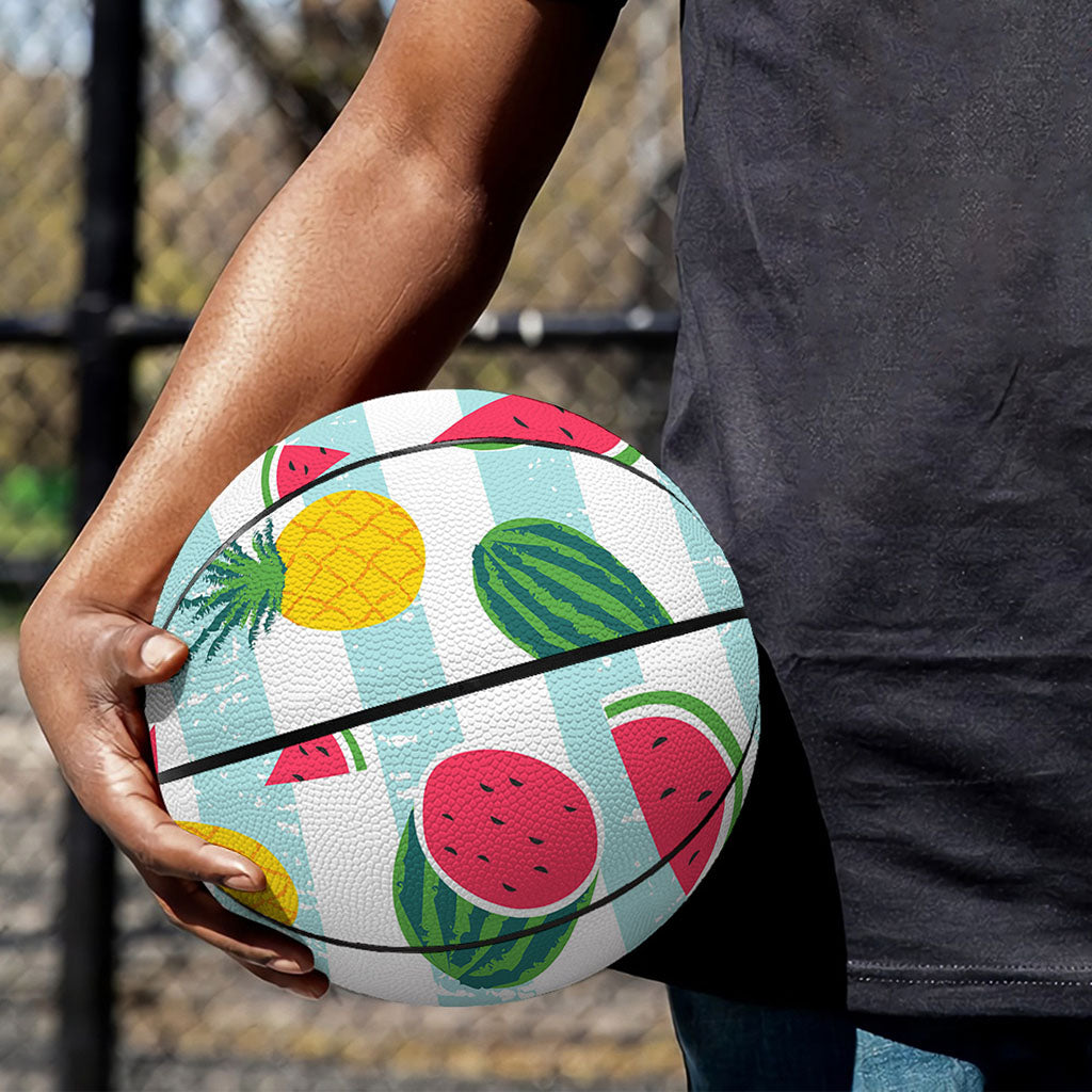 Cute Pineapple Watermelon Pattern Print Basketball