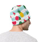 Cute Pineapple Watermelon Pattern Print Beanie