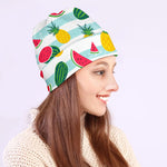Cute Pineapple Watermelon Pattern Print Beanie
