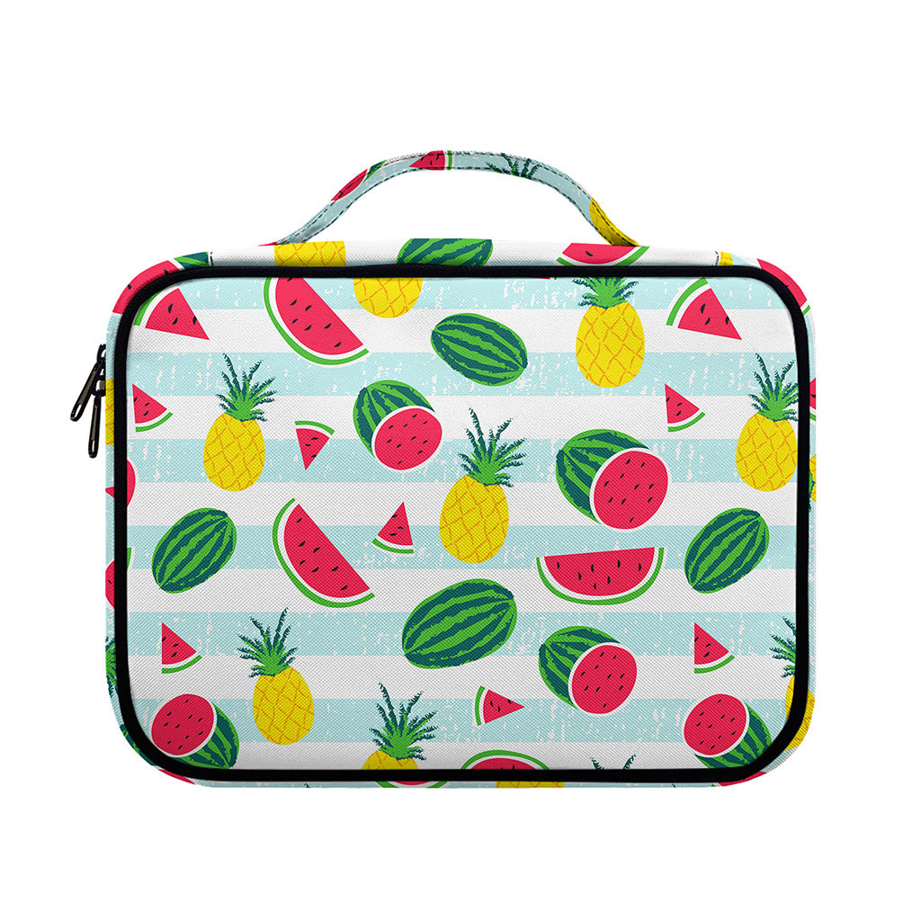 Cute Pineapple Watermelon Pattern Print Briefcase Bible Bag