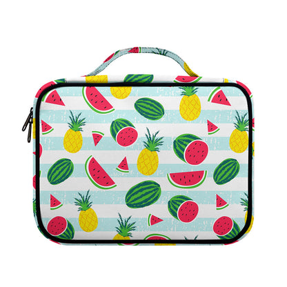 Cute Pineapple Watermelon Pattern Print Briefcase Bible Bag