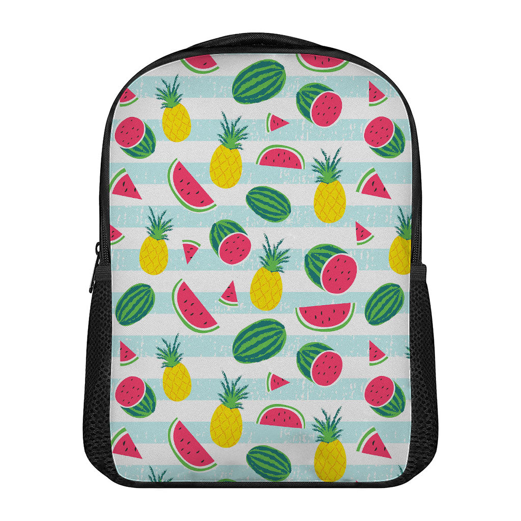 Cute Pineapple Watermelon Pattern Print Casual Backpack