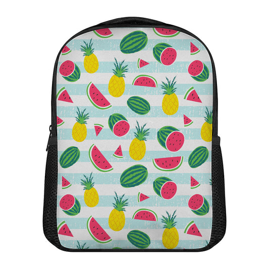 Cute Pineapple Watermelon Pattern Print Casual Backpack