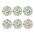 Cute Pineapple Watermelon Pattern Print Coaster Set