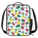 Cute Pineapple Watermelon Pattern Print Crossbody Lunch Bag
