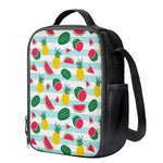 Cute Pineapple Watermelon Pattern Print Crossbody Lunch Bag