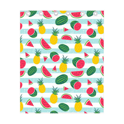 Cute Pineapple Watermelon Pattern Print Curtain