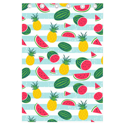 Cute Pineapple Watermelon Pattern Print Curtain