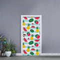Cute Pineapple Watermelon Pattern Print Door Sticker