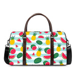 Cute Pineapple Watermelon Pattern Print Duffle Bag