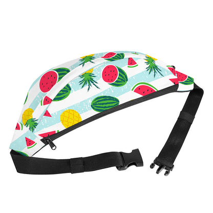 Cute Pineapple Watermelon Pattern Print Fanny Pack