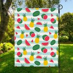 Cute Pineapple Watermelon Pattern Print Garden Flag