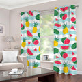 Cute Pineapple Watermelon Pattern Print Grommet Curtains