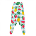 Cute Pineapple Watermelon Pattern Print Hammer Pants