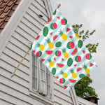 Cute Pineapple Watermelon Pattern Print House Flag