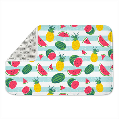 Cute Pineapple Watermelon Pattern Print Indoor Door Mat