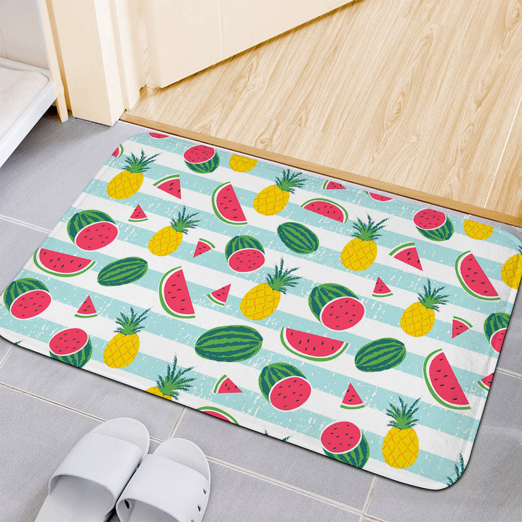 Cute Pineapple Watermelon Pattern Print Indoor Door Mat