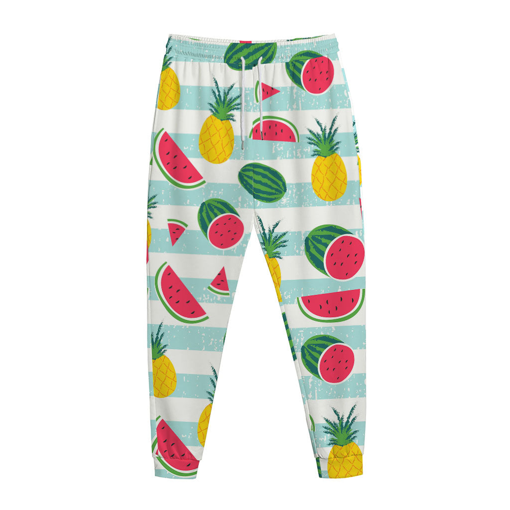Cute Pineapple Watermelon Pattern Print Jogger Pants