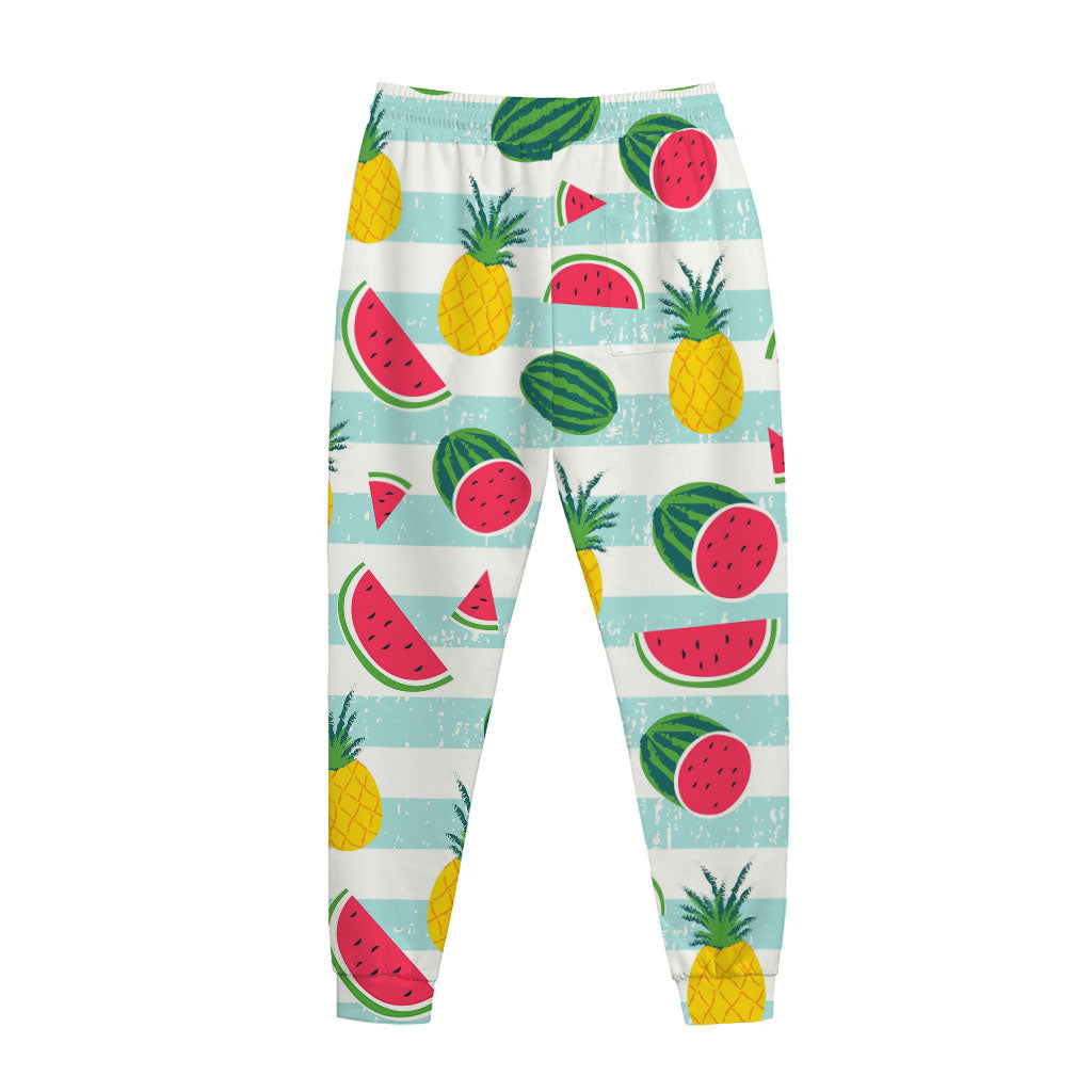 Cute Pineapple Watermelon Pattern Print Jogger Pants