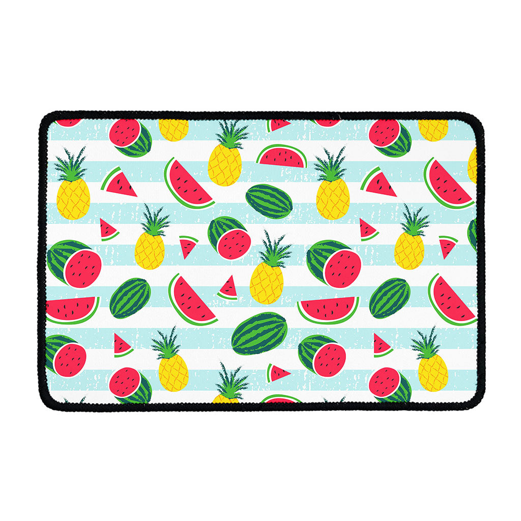 Cute Pineapple Watermelon Pattern Print Kitchen Mat