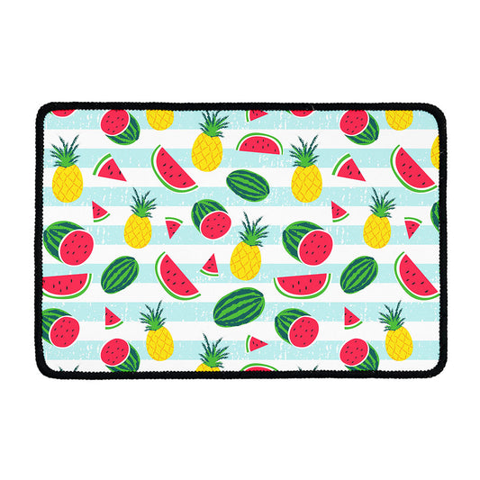 Cute Pineapple Watermelon Pattern Print Kitchen Mat