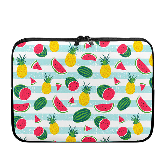 Cute Pineapple Watermelon Pattern Print Laptop Sleeve