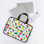 Cute Pineapple Watermelon Pattern Print Laptop Sleeve With Handle